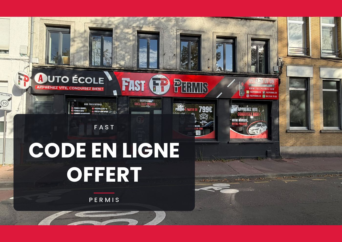 Code en ligne offert – Fast Permis Lille